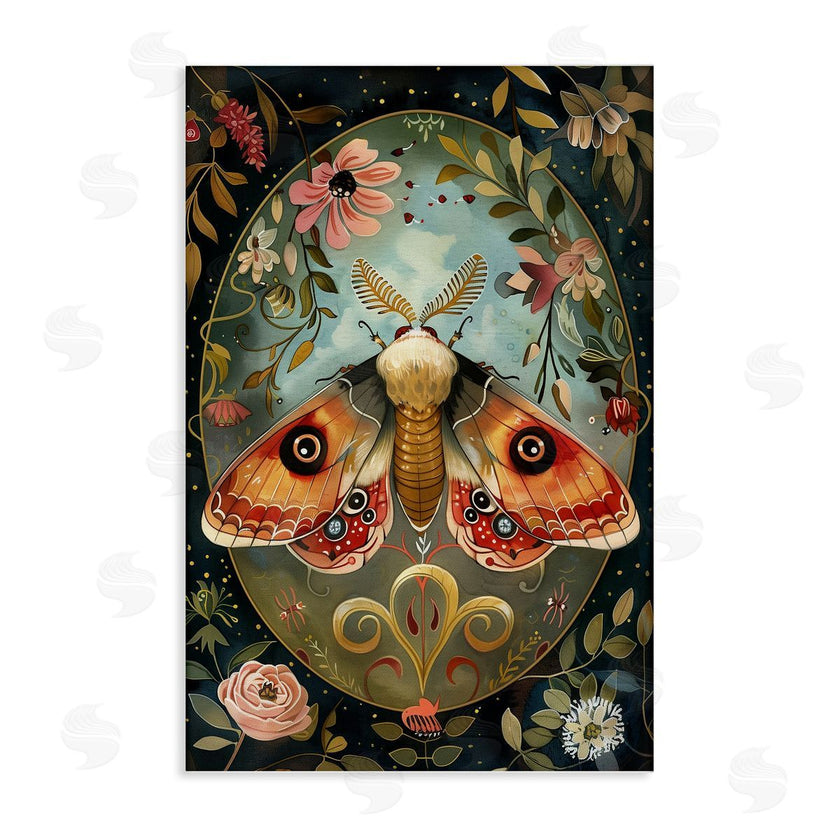 The Dutch Lady | Ornate Bordered Victorian Moth