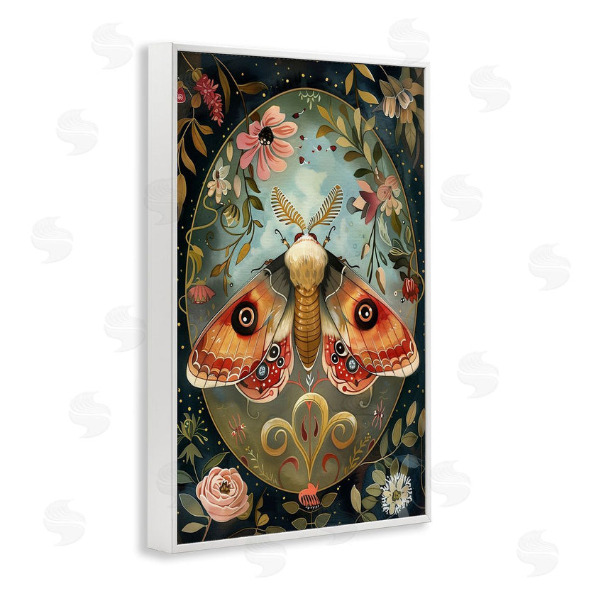 The Dutch Lady | Ornate Bordered Victorian Moth