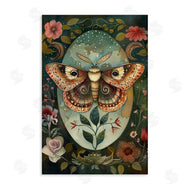 The Dutch Lady | Moth with Blooming Florals