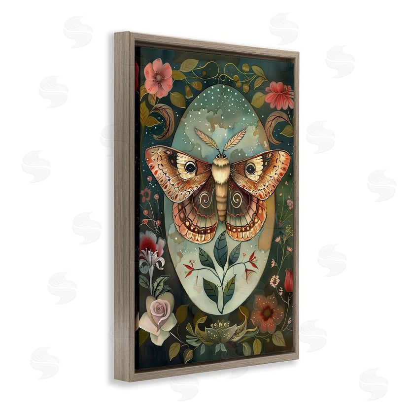 The Dutch Lady | Moth with Blooming Florals