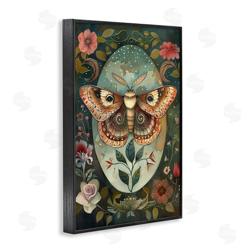 The Dutch Lady | Moth with Blooming Florals