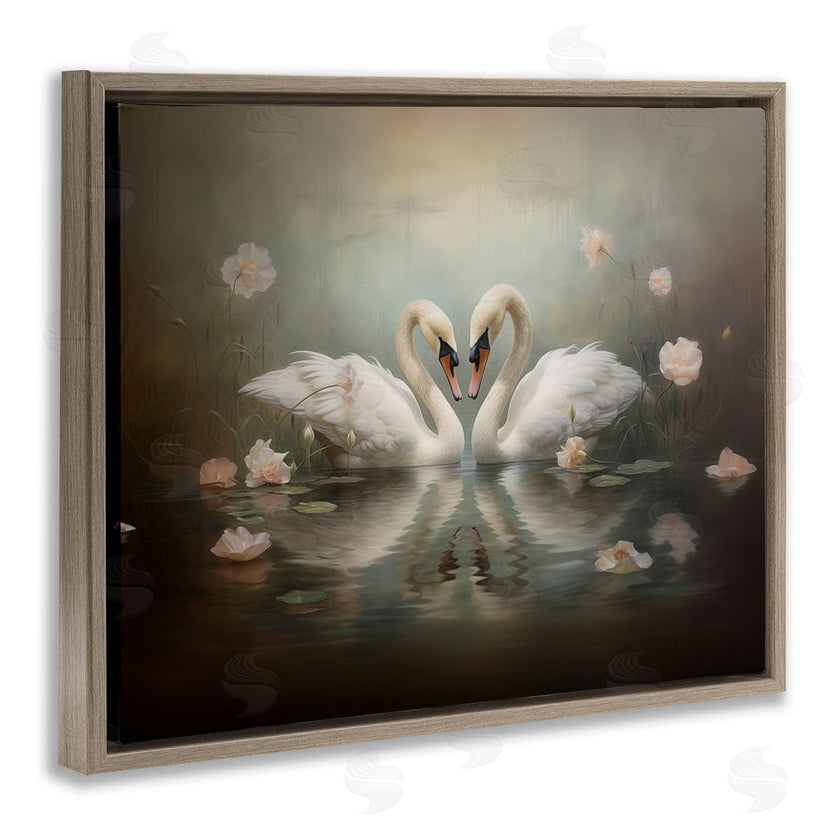 Arlington Prints | Romantic Swans Reflection