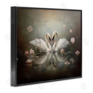 Arlington Prints | Romantic Swans Reflection