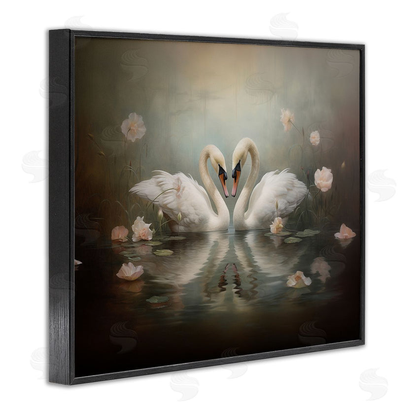 Arlington Prints | Romantic Swans Reflection