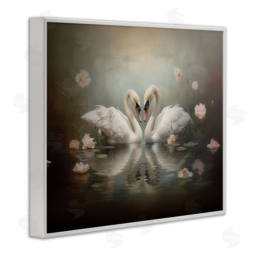 Arlington Prints | Romantic Swans Reflection