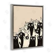 Arlington Prints | Fun Modern Black & White Cats
