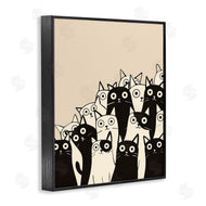 Arlington Prints | Fun Modern Black & White Cats