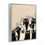 Arlington Prints | Fun Modern Black & White Cats