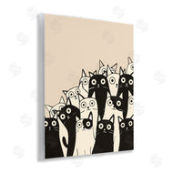 Arlington Prints | Fun Modern Black & White Cats