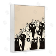 Arlington Prints | Fun Modern Black & White Cats