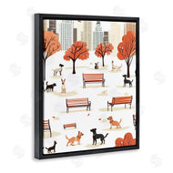 Arlington Prints | Autumn City Park Dogs