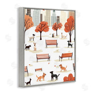 Arlington Prints | Autumn City Park Dogs