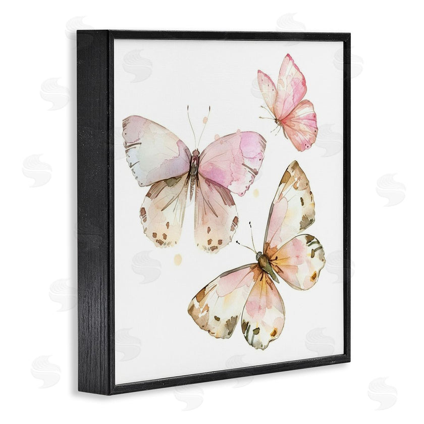 LSR Creative Studio | Soft Watercolor Butterfly Trio
