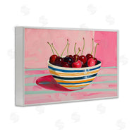 Arlington Prints | Bowl of Cherries on Pink