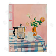 Arlington Prints | Pink Retro Kitchen Table