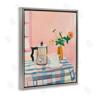 Arlington Prints | Pink Retro Kitchen Table