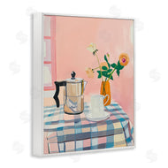 Arlington Prints | Pink Retro Kitchen Table