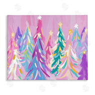 Arlington Prints | Pastel Christmas Trees Abstraction