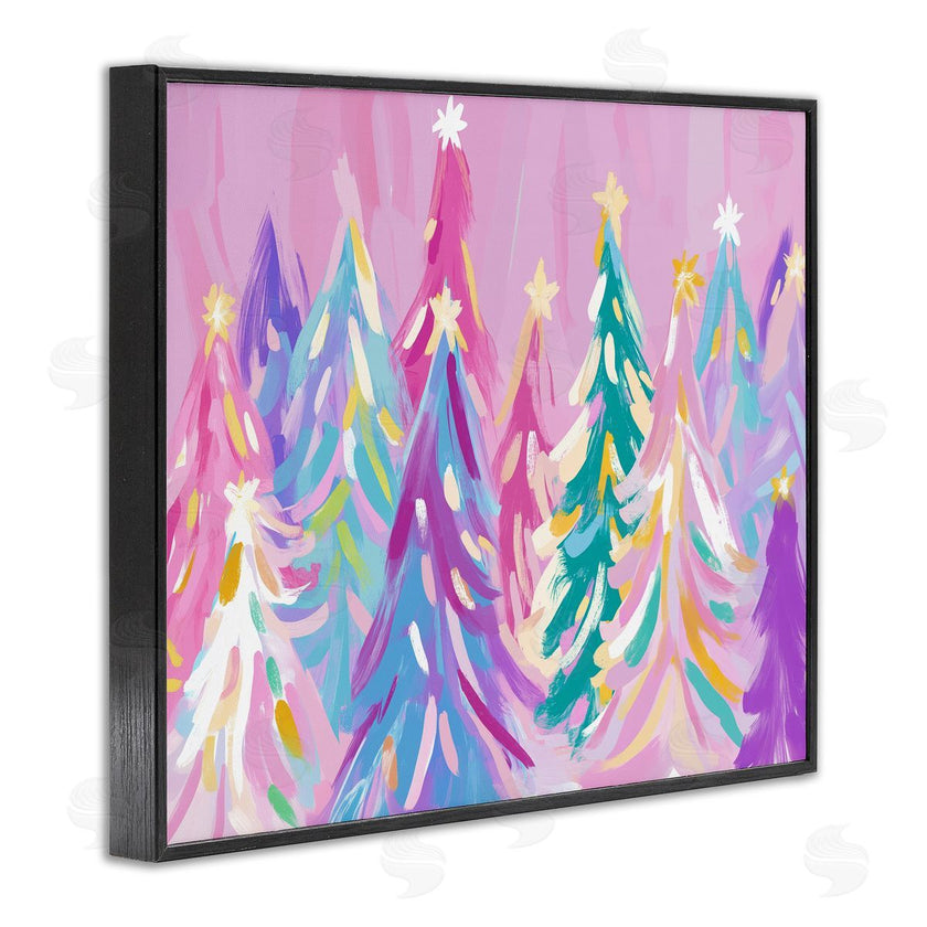 Arlington Prints | Pastel Christmas Trees Abstraction