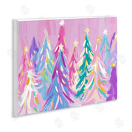 Arlington Prints | Pastel Christmas Trees Abstraction