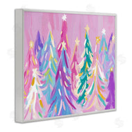 Arlington Prints | Pastel Christmas Trees Abstraction