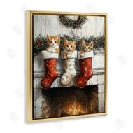 Arlington Prints | Christmas Kittens in Stockings