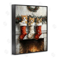 Arlington Prints | Christmas Kittens in Stockings