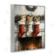 Arlington Prints | Christmas Kittens in Stockings