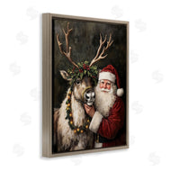 Arlington Prints | Santa & Reindeer Portrait