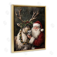 Arlington Prints | Santa & Reindeer Portrait
