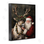 Arlington Prints | Santa & Reindeer Portrait