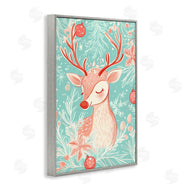 Arlington Prints | Pink & Blue Vintage Reindeer
