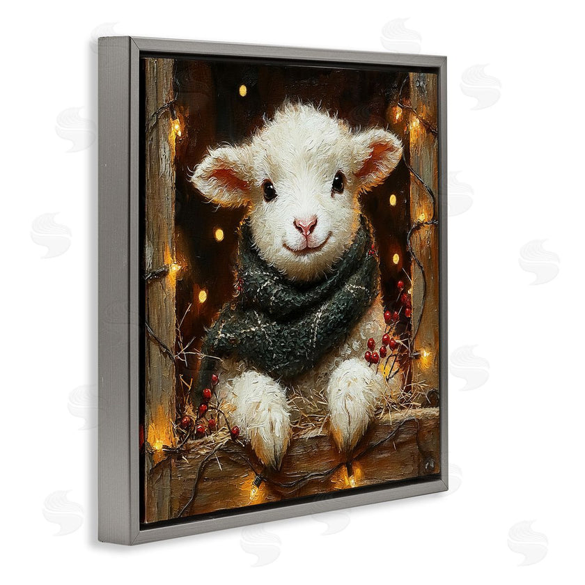 Riley B | Festive Lamb with Holiday Lights