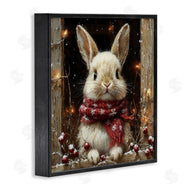 Riley B | Bunny with Snowy Holly Berries