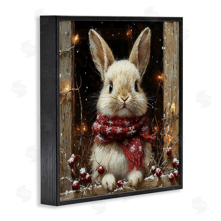 Riley B | Bunny with Snowy Holly Berries