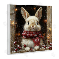 Riley B | Bunny with Snowy Holly Berries