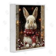 Riley B | Bunny with Snowy Holly Berries