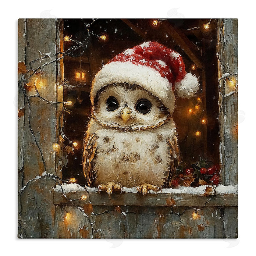 Riley B | Festive Owl with Holiday Lights