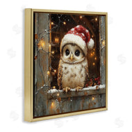 Riley B | Festive Owl with Holiday Lights
