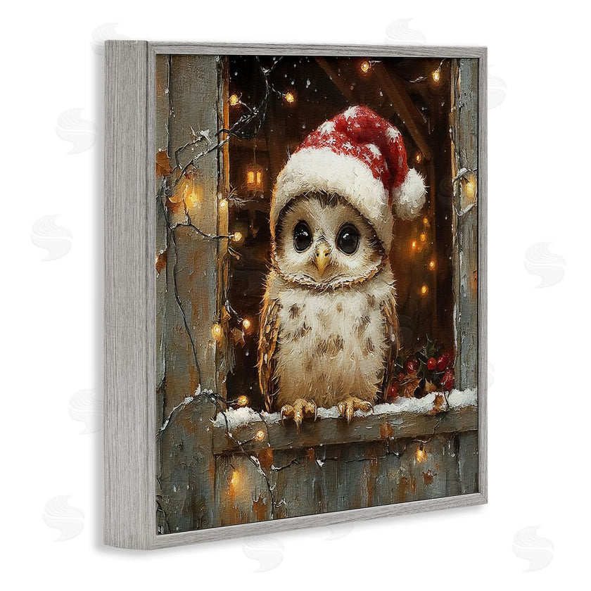 Riley B | Festive Owl with Holiday Lights