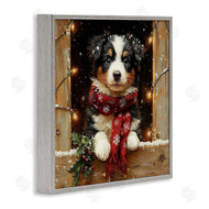 Riley B | Snowy Christmas Lights Puppy