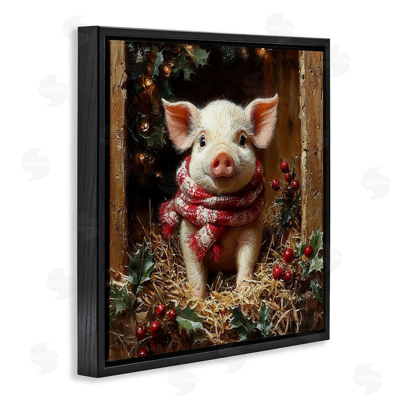 Riley B | Pig with Holiday Garlands