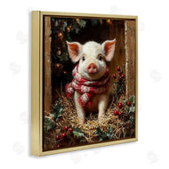 Riley B | Pig with Holiday Garlands