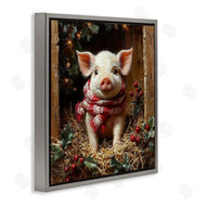 Riley B | Pig with Holiday Garlands