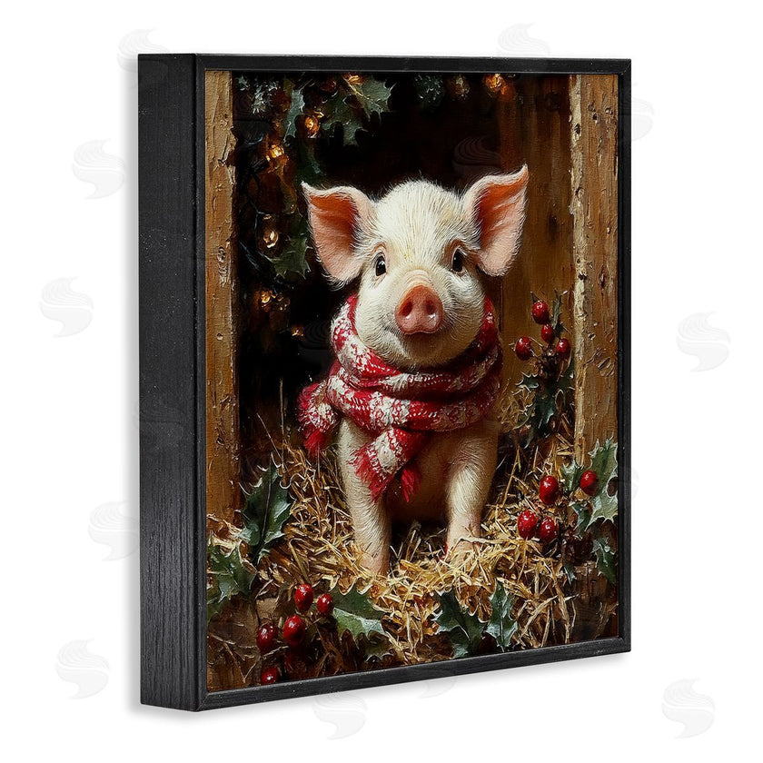 Riley B | Pig with Holiday Garlands