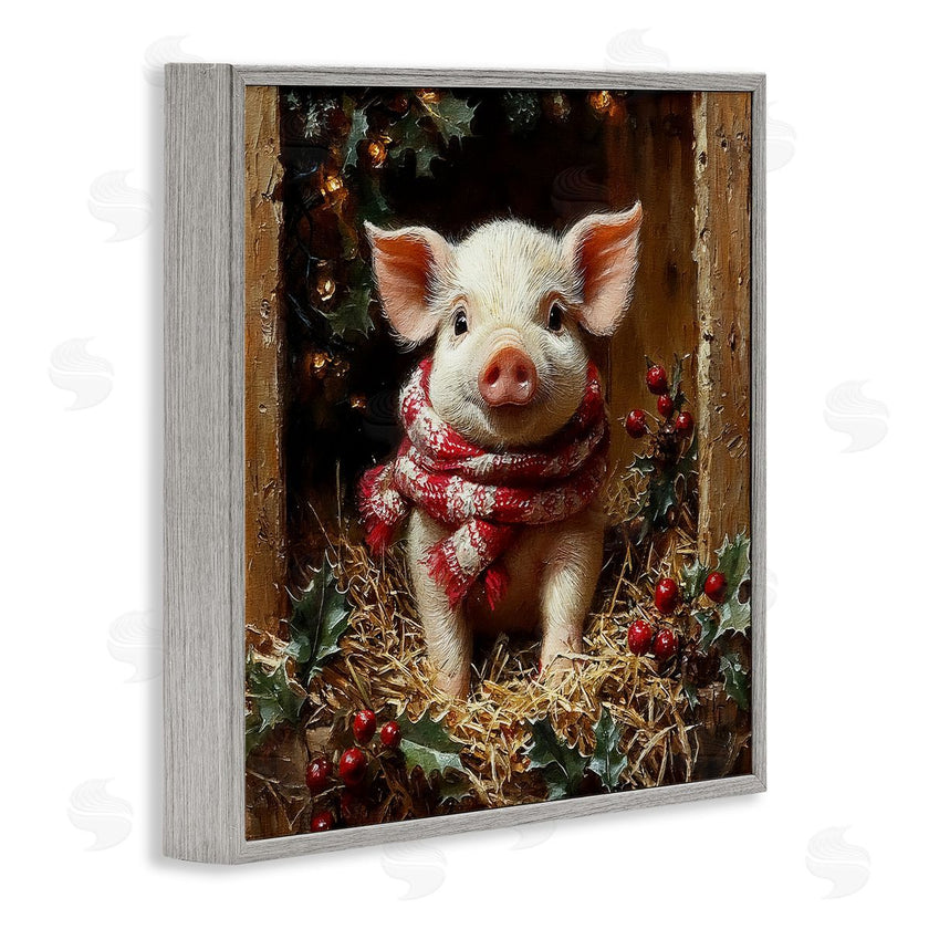 Riley B | Pig with Holiday Garlands
