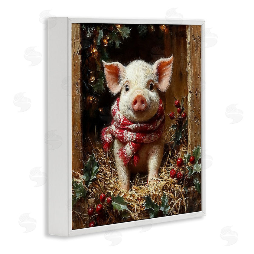 Riley B | Pig with Holiday Garlands