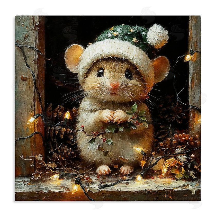 Riley B | Barn Mouse with Christmas Lights