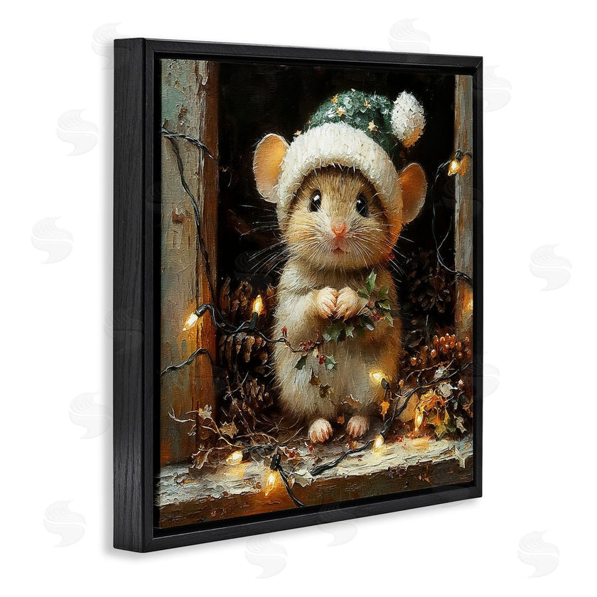 Riley B | Barn Mouse with Christmas Lights