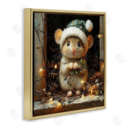 Riley B | Barn Mouse with Christmas Lights